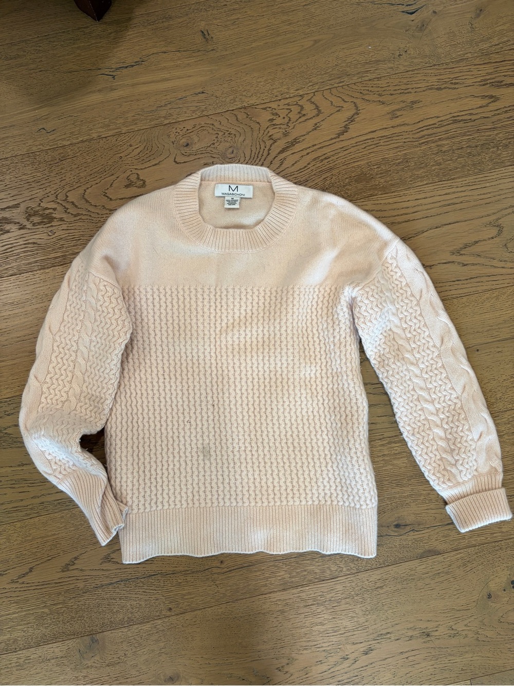 Cable & Knit Crewneck Sweater